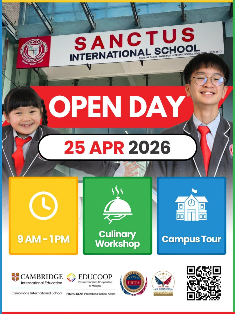 Sanctus International School Open Day Workshop Sign Up